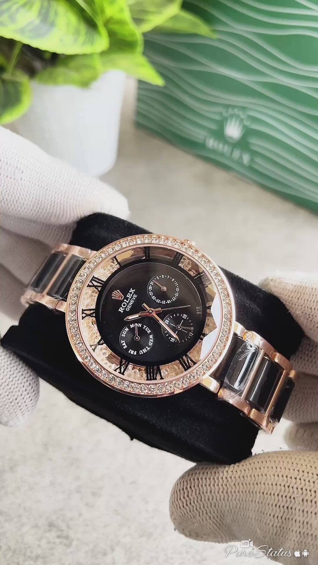 Role_x  Celine Black/Black Chronograph Watch