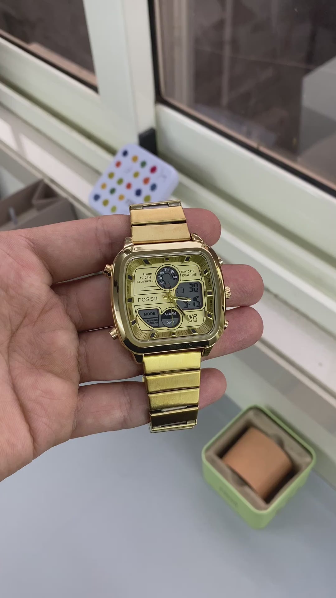 Fossi_l Retro Gold Watch