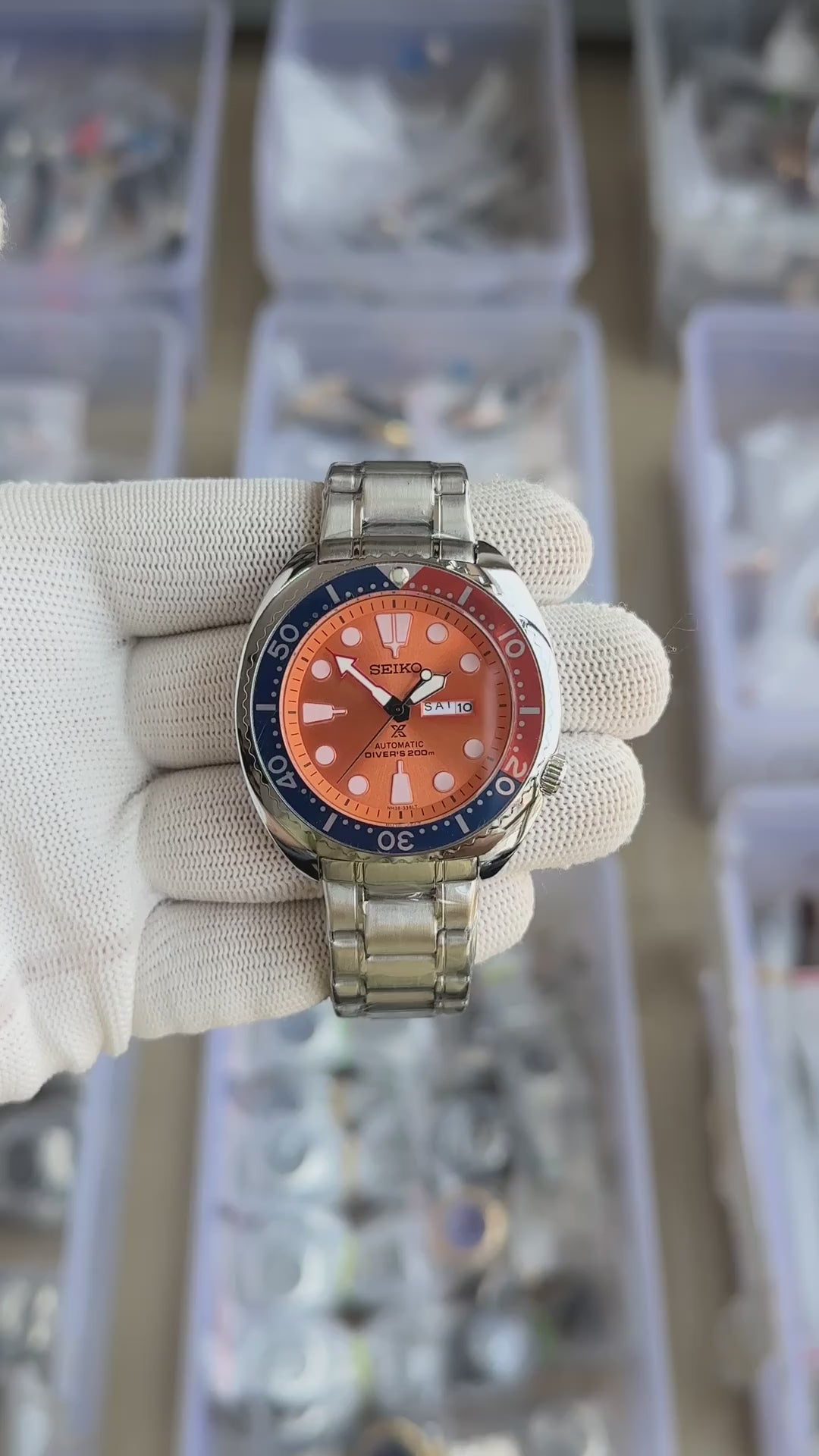 Seik_o Prospex Diver Orange Watch