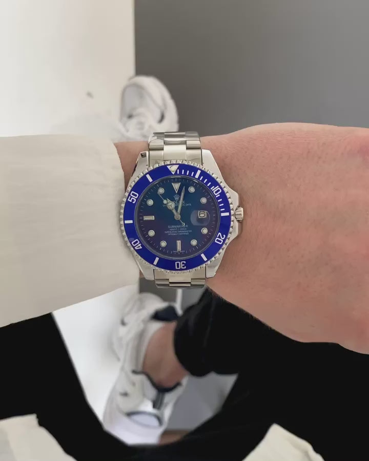 Role_x Submarine Silver/Blue Watch