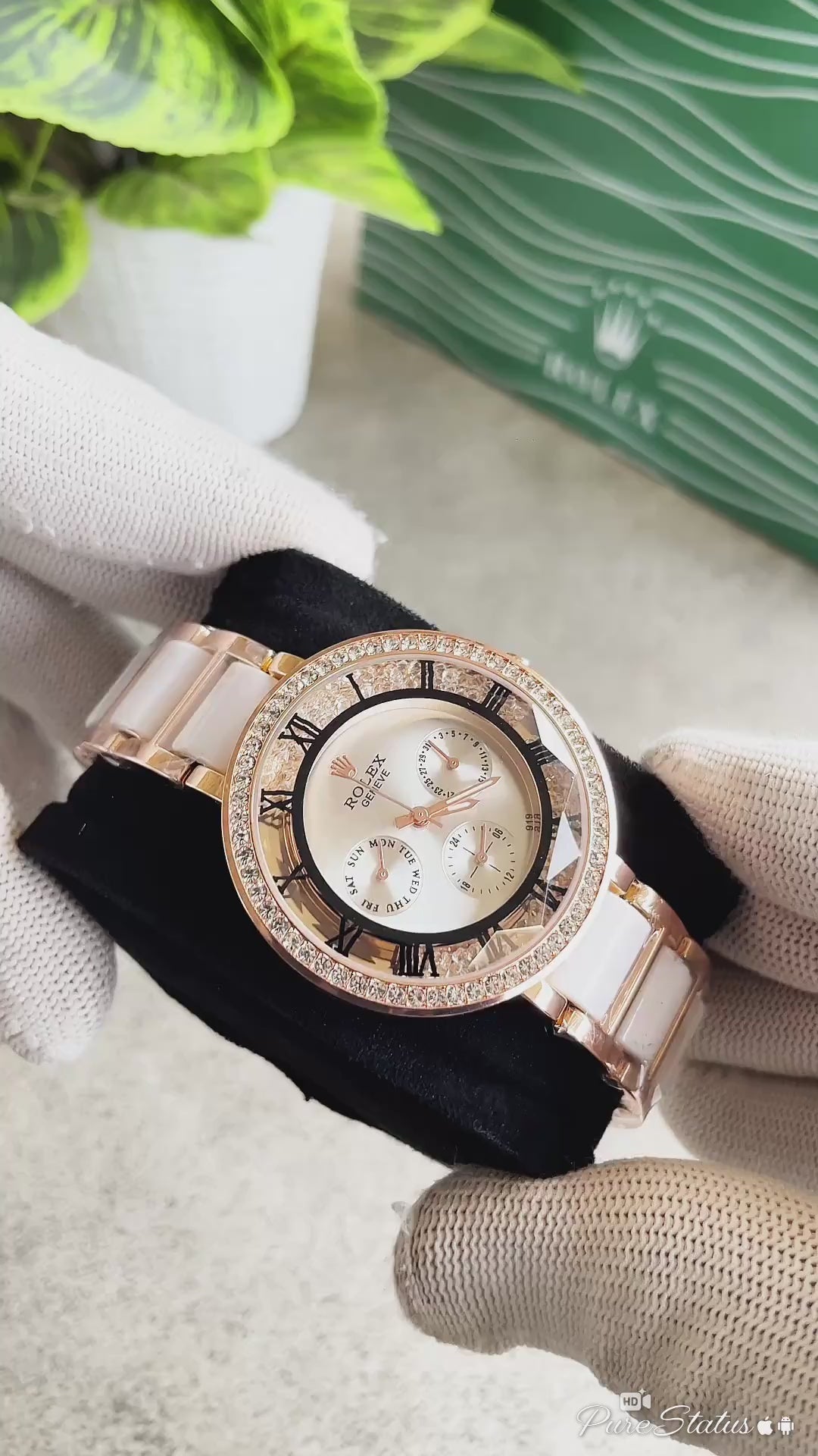 Celine White/White Chronograph Watch