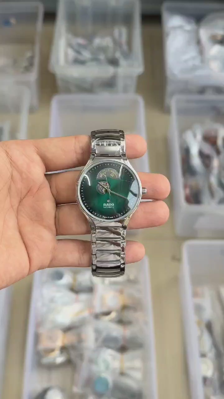 Classic True Rad_o Silver Green Watch