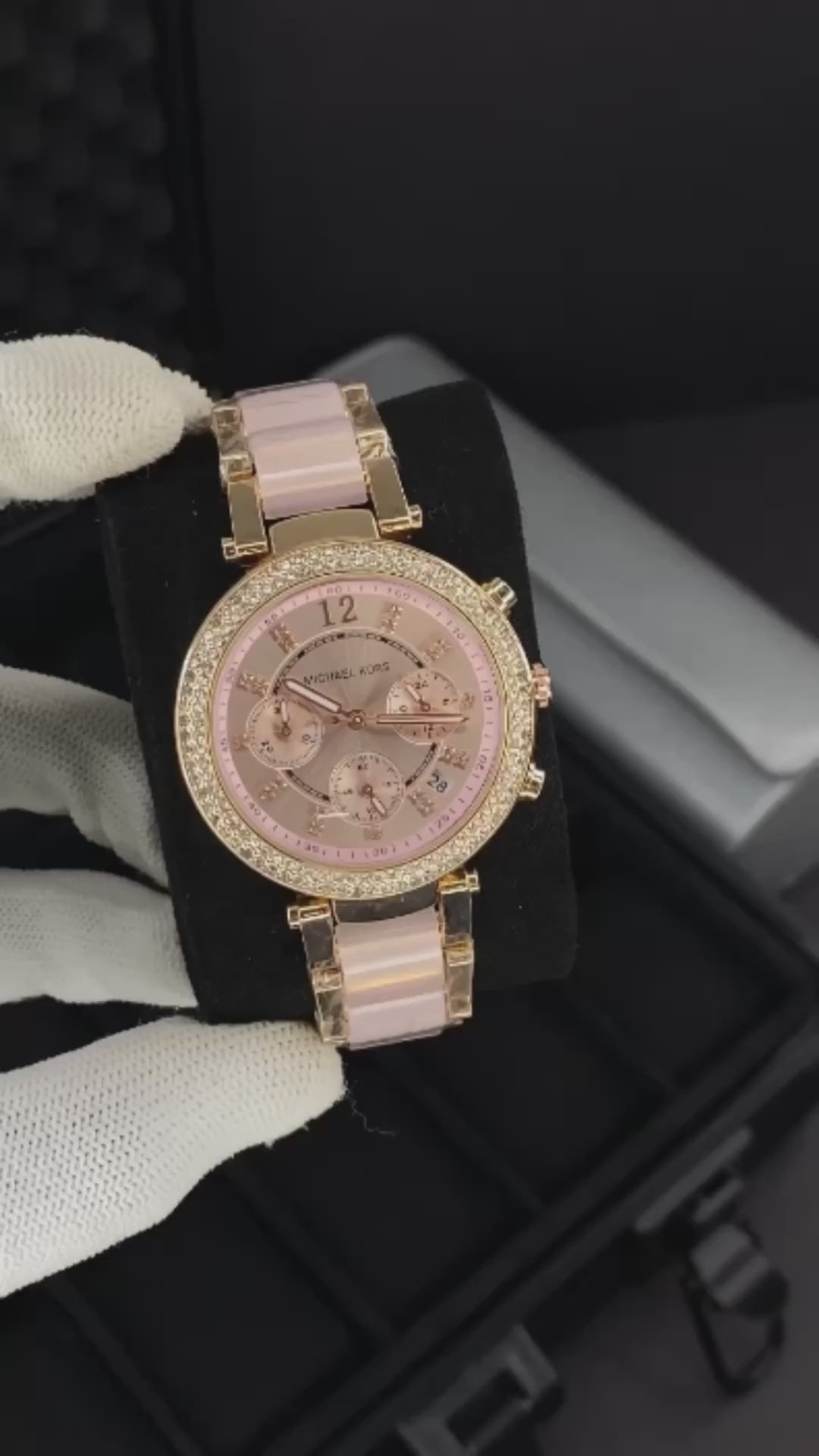 Parker Watch With Crystal Accents With Sleek Design