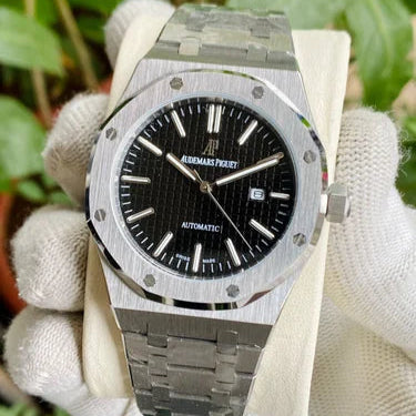 Skeleton Signature Stainless Steel Wristwatch