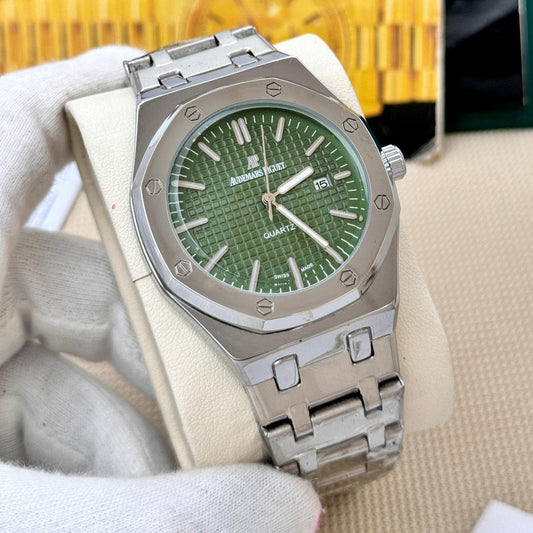 Skeleton Signature Stainless Steel Wristwatch