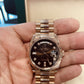 Perpetual Date Just Diamond 2Ton-Gold-Black Working Like Automatic