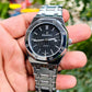 Skeleton Signature Stainless Steel Wristwatch